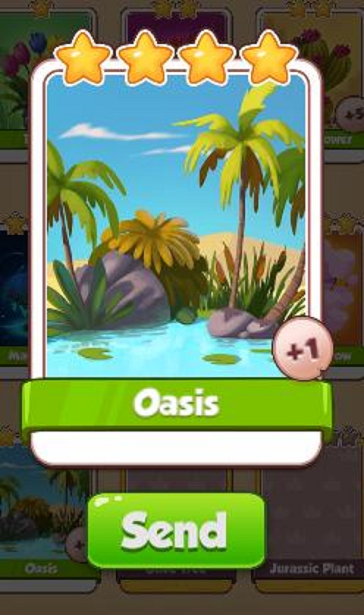 Oasis Card - Plants Set - from Coin Master Cards