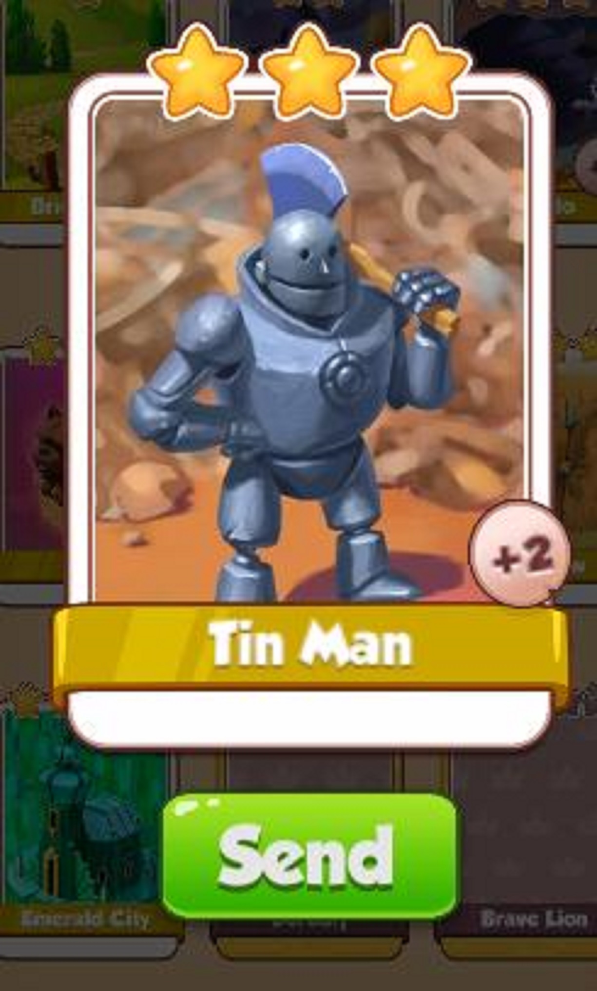 Tin Man Card - Oz Set - from Coin Master Cards