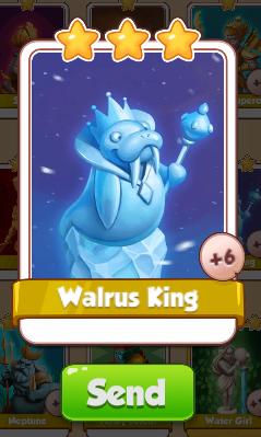Walrus King Card - Statues Set - from Coin Master Cards