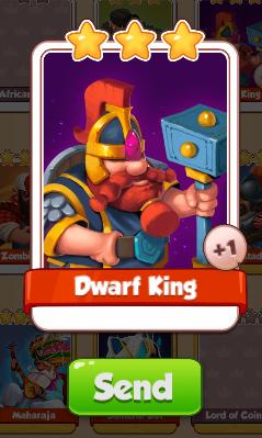 Dwarf King Card - Heroes Set - from Coin Master Cards