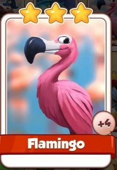 Flamingo Card - Alice Set - from Coin Master Cards