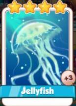 Jellyfish Card - Ocean Set - from Coin Master Cards