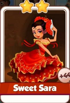 Sweet Sara Card - Spain Set - from Coin Master Cards